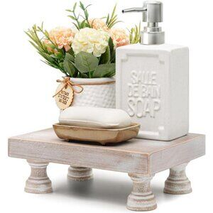 Farmhouse Riser for Room Decor : Decorative Pedestal Stand For Display